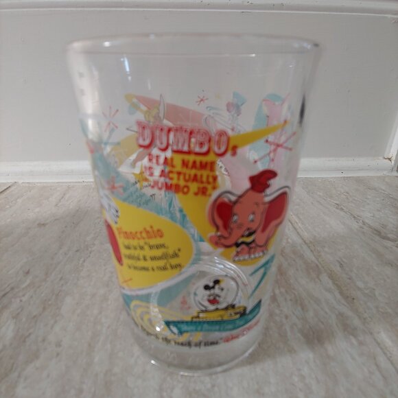 McDonalds Disney 100 Years of Magic Bambi Dumbo Pinocchio Glass Tumbler - Picture 4 of 6